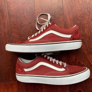 Vans Old Skool maroon size 11